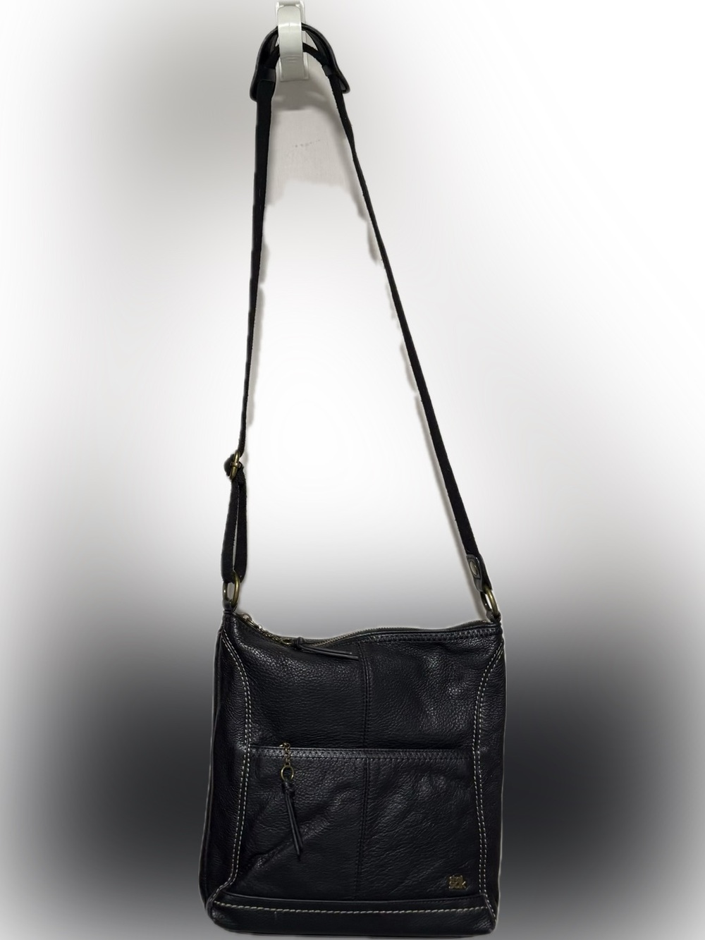 The Sak “Iris” Leather Crossbody Black Bag